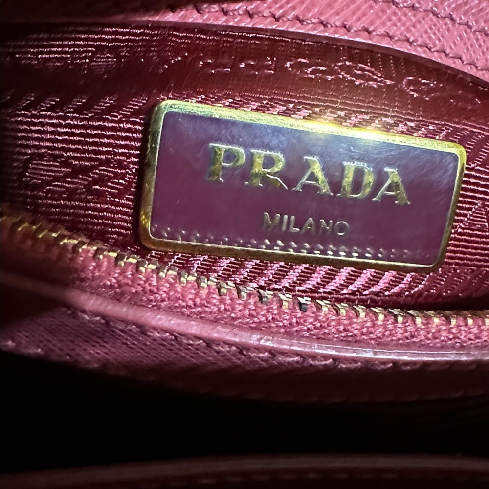 Prada Saffiano Leather Dome Satchel in Rose Pink - Picture 14 of 16